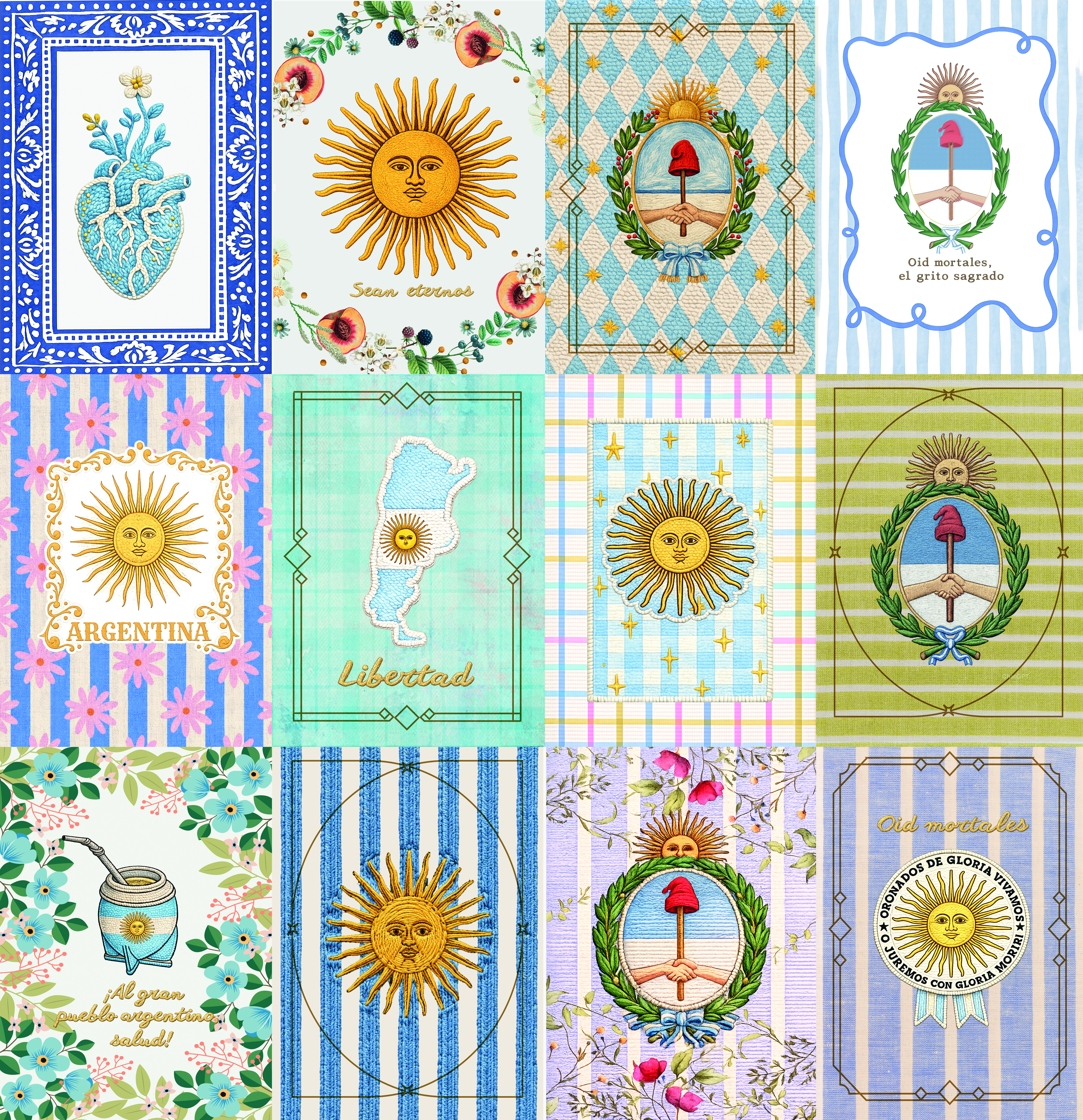 SETS PARA SUBLIMAR REPASADORES ARG